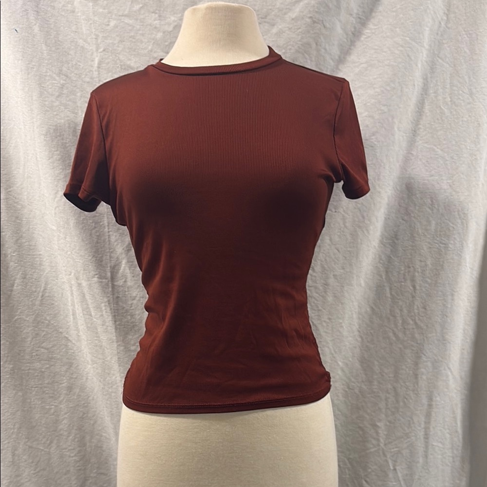 Love J Rust Short Sleeve Top